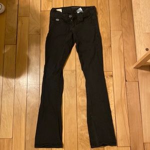 Lowrise bootcut black pants